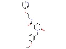 1-(3-methoxybenzyl)-6-oxo-N-[2-(3-pyridinyloxy)ethyl]-3-piperidinecarboxamide