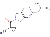 1-[(2-isobutyl-5,7-dihydro-6H-pyrrolo[3,4-d]pyrimidin-6-yl)carbonyl]cyclopropanecarbonitrile