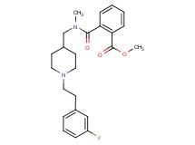 methyl 2-{[({1-[2-(3-fluorophenyl)ethyl]-4-piperidinyl}methyl)(methyl)amino]carbonyl}benzoate
