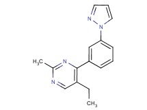 5-ethyl-2-methyl-4-[3-(1H-pyrazol-1-yl)phenyl]pyrimidine