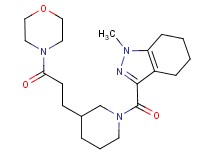 1-methyl-3-{[3-(3-morpholin-4-yl-3-oxopropyl)piperidin-1-yl]carbonyl}-4,5,6,7-tetrahydro-1H-indazole