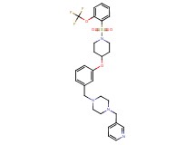 1-(3-pyridinylmethyl)-4-{3-[(1-{[2-(trifluoromethoxy)phenyl]sulfonyl}-4-piperidinyl)oxy]benzyl}piperazine