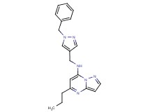 N-[(1-benzyl-1H-pyrazol-4-yl)methyl]-5-propylpyrazolo[1,5-a]pyrimidin-7-amine