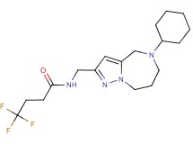 N-[(5-cyclohexyl-5,6,7,8-tetrahydro-4H-pyrazolo[1,5-a][1,4]diazepin-2-yl)methyl]-4,4,4-trifluorobutanamide