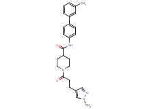 N-(3'-methyl-4-biphenylyl)-1-[3-(1-methyl-1H-pyrazol-4-yl)propanoyl]-4-piperidinecarboxamide