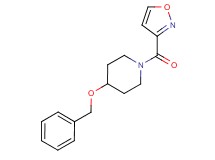 4-(benzyloxy)-1-(3-isoxazolylcarbonyl)piperidine