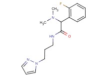 2-(dimethylamino)-2-(2-fluorophenyl)-N-[3-(1H-pyrazol-1-yl)propyl]acetamide