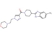 5-methyl-2-[1-({1-[2-(4-morpholinyl)ethyl]-1H-1,2,3-triazol-4-yl}carbonyl)-4-piperidinyl]-1H-benzimidazole