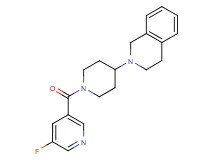 2-{1-[(5-fluoro-3-pyridinyl)carbonyl]-4-piperidinyl}-1,2,3,4-tetrahydroisoquinoline