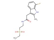 N-[2-(ethylsulfonyl)ethyl]-2-(7-fluoro-2-methyl-1H-indol-3-yl)acetamide