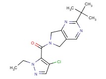 2-tert-butyl-6-[(4-chloro-1-ethyl-1H-pyrazol-5-yl)carbonyl]-6,7-dihydro-5H-pyrrolo[3,4-d]pyrimidine