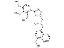 1-(8-methoxy-5-quinolinyl)-N-methyl-N-{[3-(2,3,4-trimethoxyphenyl)-1,2,4-oxadiazol-5-yl]methyl}methanamine
