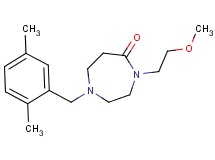 1-(2,5-dimethylbenzyl)-4-(2-methoxyethyl)-1,4-diazepan-5-one