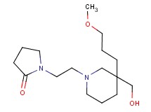 1-{2-[3-(hydroxymethyl)-3-(3-methoxypropyl)-1-piperidinyl]ethyl}-2-pyrrolidinone
