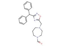 4-{[3-(diphenylmethyl)-1,2,4-oxadiazol-5-yl]methyl}-1,4-diazepane-1-carbaldehyde