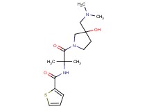 N-(2-{3-[(dimethylamino)methyl]-3-hydroxy-1-pyrrolidinyl}-1,1-dimethyl-2-oxoethyl)-2-thiophenecarboxamide