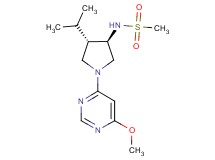 N-[rel-(3R,4S)-4-isopropyl-1-(6-methoxy-4-pyrimidinyl)-3-pyrrolidinyl]methanesulfonamide hydrochloride