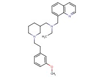 N-({1-[2-(3-methoxyphenyl)ethyl]-3-piperidinyl}methyl)-N-(8-quinolinylmethyl)ethanamine