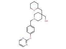 [1-[4-(2-pyrimidinyloxy)benzyl]-4-(tetrahydro-2H-pyran-2-ylmethyl)-4-piperidinyl]methanol