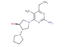 (3'S*,4'S*)-1'-(2-amino-6-ethyl-5-methylpyrimidin-4-yl)-1,3'-bipyrrolidin-4'-ol
