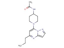 N-[1-(5-propylpyrazolo[1,5-a]pyrimidin-7-yl)-4-piperidinyl]acetamide