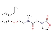 N-[2-(2-ethylphenoxy)ethyl]-N-methyl-2-(2-oxo-1,3-oxazolidin-3-yl)acetamide
