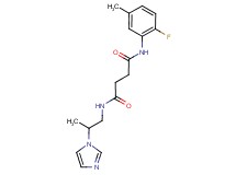 N-(2-fluoro-5-methylphenyl)-N'-[2-(1H-imidazol-1-yl)propyl]succinamide