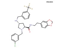 (4R)-N-[2-(1,3-benzodioxol-5-yl)ethyl]-1-(3-chlorobenzyl)-4-{[3-(trifluoromethyl)benzyl]amino}-L-prolinamide