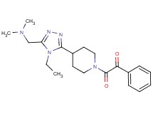 2-(4-{5-[(dimethylamino)methyl]-4-ethyl-4H-1,2,4-triazol-3-yl}piperidin-1-yl)-2-oxo-1-phenylethanone