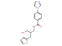 N-[3-hydroxy-2-(2-thienylmethyl)propyl]-4-(1H-imidazol-1-yl)benzamide