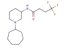 N-(1-cycloheptyl-3-piperidinyl)-4,4,4-trifluorobutanamide