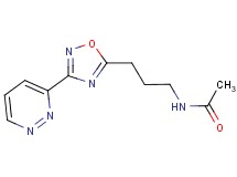 N-{3-[3-(3-pyridazinyl)-1,2,4-oxadiazol-5-yl]propyl}acetamide