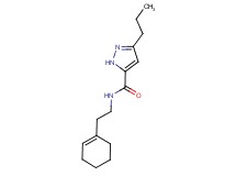N-[2-(1-cyclohexen-1-yl)ethyl]-3-propyl-1H-pyrazole-5-carboxamide