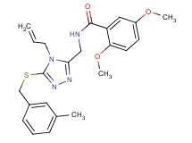 N-({4-allyl-5-[(3-methylbenzyl)thio]-4H-1,2,4-triazol-3-yl}methyl)-2,5-dimethoxybenzamide