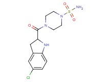 4-[(5-chloro-2,3-dihydro-1H-indol-2-yl)carbonyl]piperazine-1-sulfonamide