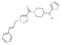 [1-({1-[(2E)-3-phenyl-2-propen-1-yl]-1H-1,2,3-triazol-4-yl}carbonyl)-4-piperidinyl](2-thienyl)methanol