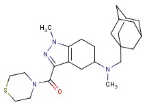 N-(1-adamantylmethyl)-N,1-dimethyl-3-(4-thiomorpholinylcarbonyl)-4,5,6,7-tetrahydro-1H-indazol-5-amine