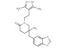 5-(1,3-benzodioxol-5-ylmethyl)-1-[2-(3,5-dimethyl-1H-pyrazol-4-yl)ethyl]-5-methylpiperidin-2-one