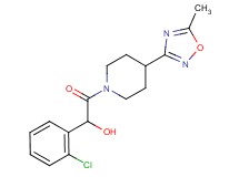 1-(2-chlorophenyl)-2-[4-(5-methyl-1,2,4-oxadiazol-3-yl)piperidin-1-yl]-2-oxoethanol
