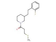 3-[2-(2-fluorophenyl)ethyl]-1-[3-(methylthio)propanoyl]piperidine