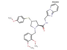 (4R)-1-(2,3-dimethoxybenzyl)-N-(imidazo[1,2-a]pyridin-2-ylmethyl)-4-[(4-methoxyphenyl)thio]-L-prolinamide