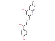 2-({[2-hydroxy-2-(4-hydroxyphenyl)ethyl]amino}methyl)-6-methylquinolin-4-ol
