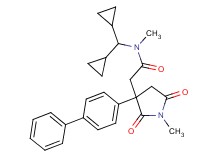 2-[3-(4-biphenylyl)-1-methyl-2,5-dioxo-3-pyrrolidinyl]-N-(dicyclopropylmethyl)-N-methylacetamide