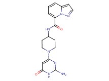 N-[1-(2-amino-6-oxo-1,6-dihydropyrimidin-4-yl)piperidin-4-yl]pyrazolo[1,5-a]pyridine-7-carboxamide