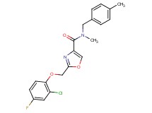 2-[(2-chloro-4-fluorophenoxy)methyl]-N-methyl-N-(4-methylbenzyl)-1,3-oxazole-4-carboxamide