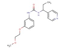N-[3-(2-methoxyethoxy)phenyl]-N'-(1-pyridin-4-ylpropyl)urea