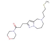 5-[3-(methylthio)propyl]-2-[3-(4-morpholinyl)-3-oxopropyl]-5,6,7,8-tetrahydro-4H-pyrazolo[1,5-a][1,4]diazepine