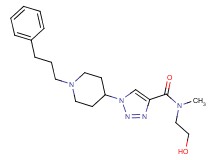 N-(2-hydroxyethyl)-N-methyl-1-[1-(3-phenylpropyl)-4-piperidinyl]-1H-1,2,3-triazole-4-carboxamide