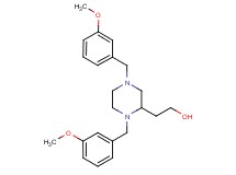 2-[1,4-bis(3-methoxybenzyl)-2-piperazinyl]ethanol