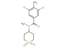 3,5-dichloro-N-(1,1-dioxidotetrahydro-2H-thiopyran-4-yl)-N,4-dimethylbenzamide